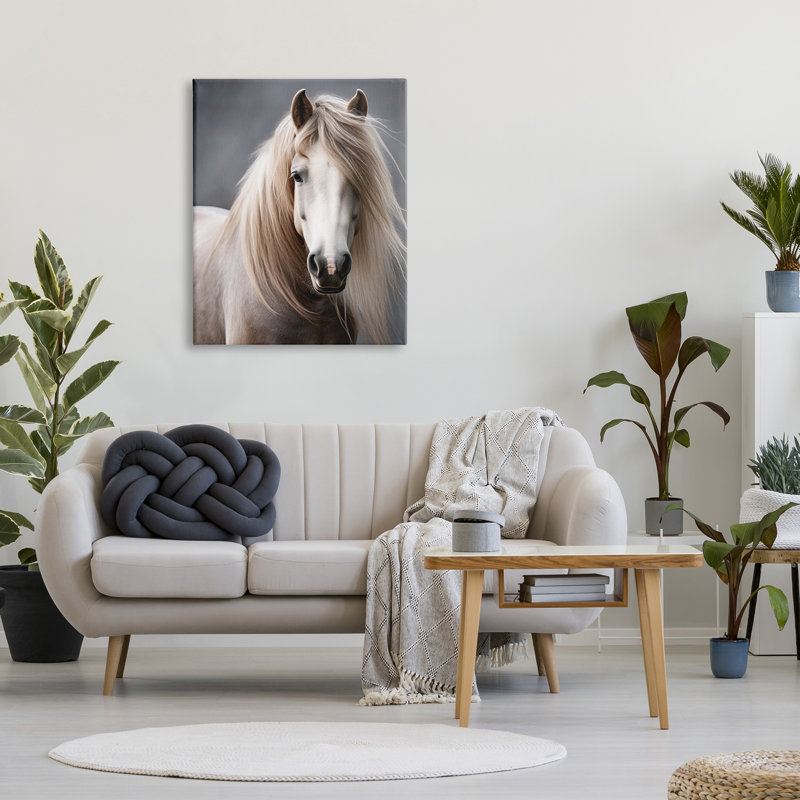 " Silky Haired Horse " Print, 40" H x 30" W x 1.5" D