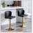 Swivel Barstools Adjusatble Seat Height, Upholstered Bar Stools with Back Tufted