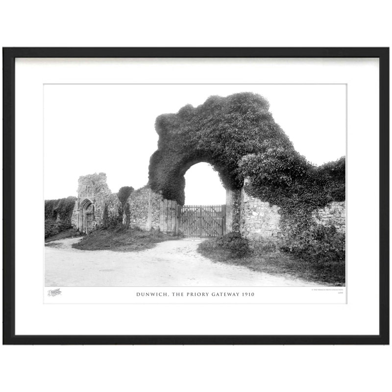 Dunwich, The Priory Gateway 1910 by Francis Frith - Single Picture Frame Print, 45cm H x 60cm W x 2.3cm D