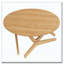 Table basse ronde 2-en-1 avec transformateur