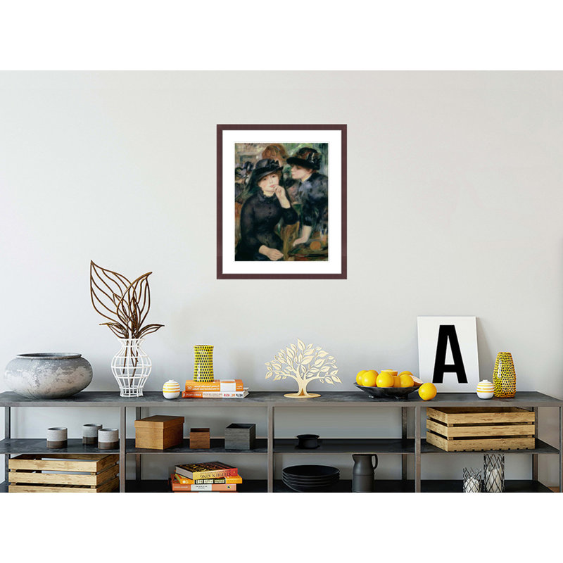 «Girls in Black» par Pierre-Auguste Renoir, impression giclée sur cadre, H 27,96 po x l 23,5 po