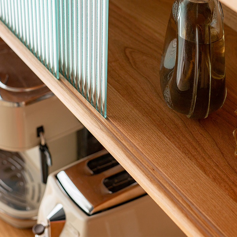 Buffet scandinave tout en bois massif