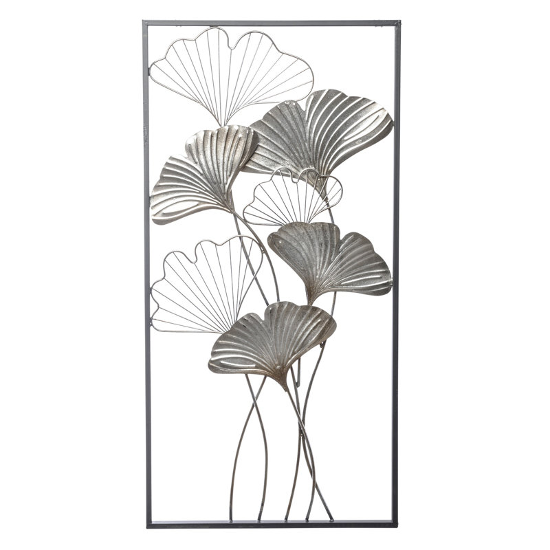 Glam Wall Decor on Metal, Matt Brushed Nickel