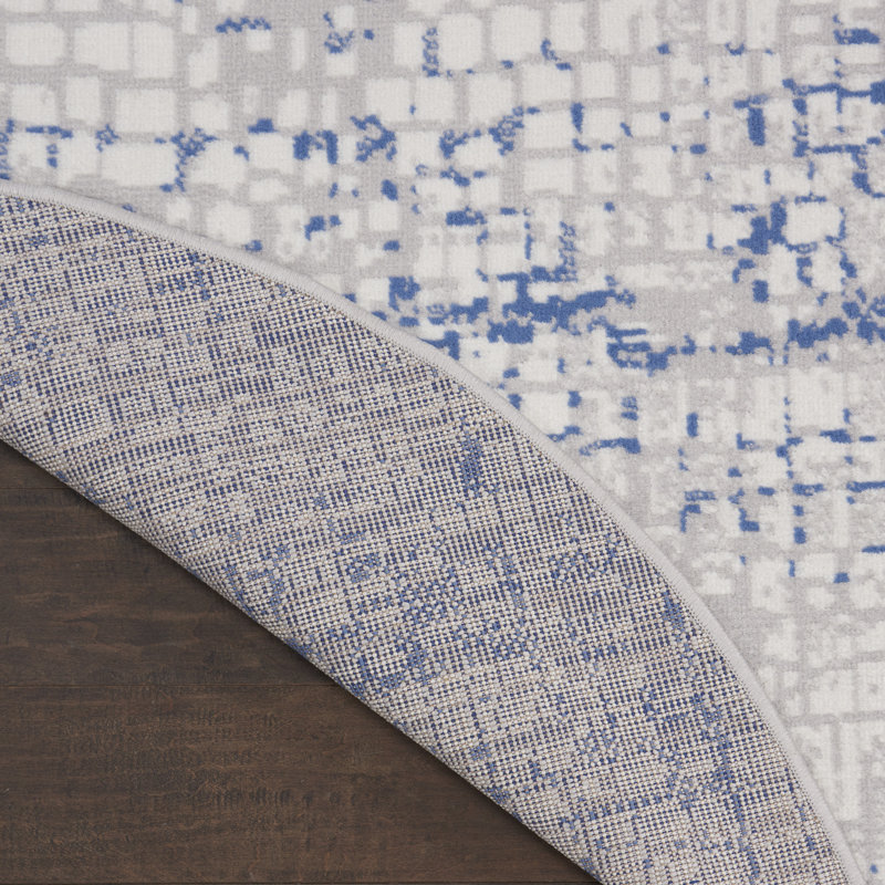 Abstract Indoor Rug, Round 8'