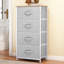 Commode en tissu à 4 tiroirs l 17,7 po Cecilio-653406054