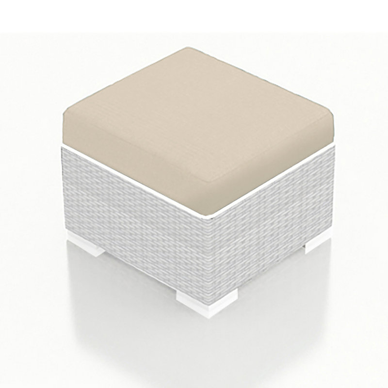 Ottoman Cushion - Canvas Natural, Beige
