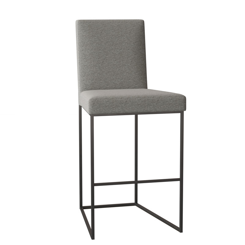 Ian Upholstered Stool with Metal Frame, Bronze, Sage (8789 30)