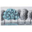 Toile d'art surdimensionnée 47 po x 27 po peinte à la main, lac blanc d'hiver, paysage sans cadre