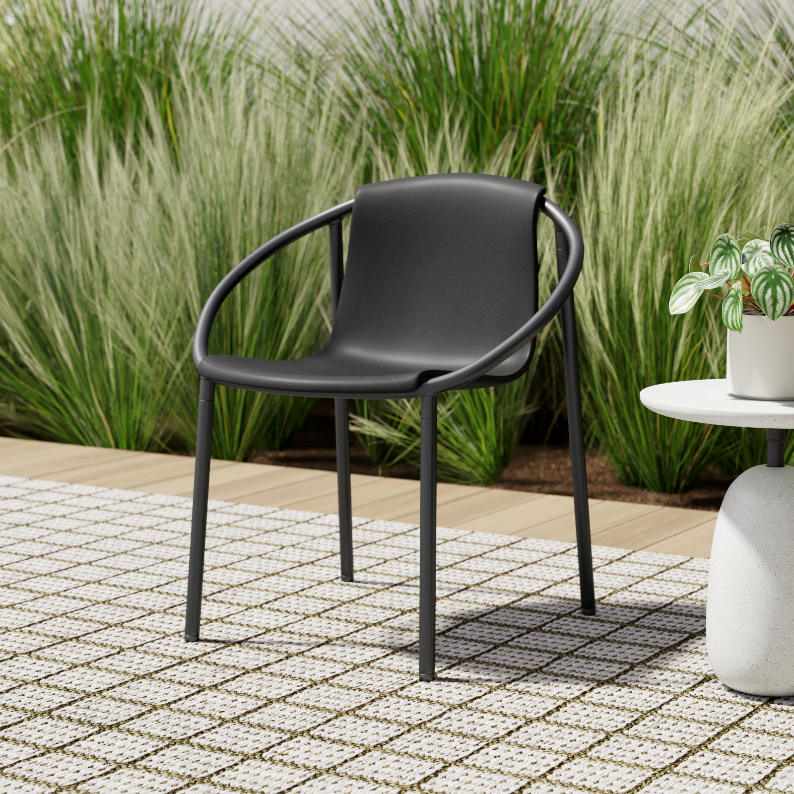 Ringo Patio Chair, Black