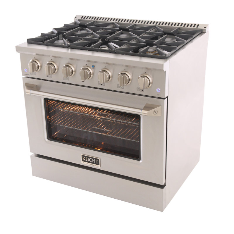 36" 5.2 Cu. Ft. Freestanding Gas, Natural Gas, Stainless Steel