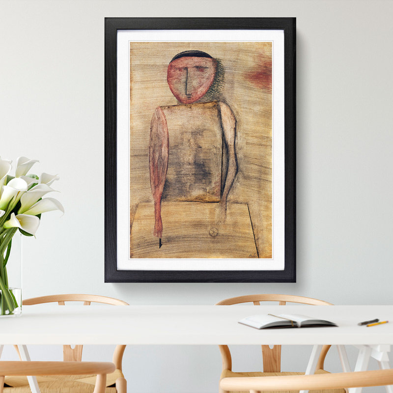 Doctor by Paul Klee - Picture Frame Painting, 36cm H x 27cm W x 2cm D, Black Framed