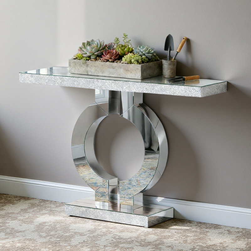 Miroir, table d'entrée, canapé, console, table de chevet