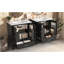 Ensemble de meuble-lavabo 60 po avec lavabo double 60 po, 2 armoires avec porte, 2 tiroirs, noir-2084251089