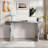 Luxury Full-length Mirror Console Table With Fluted Tempered Glass And Rounded Edge