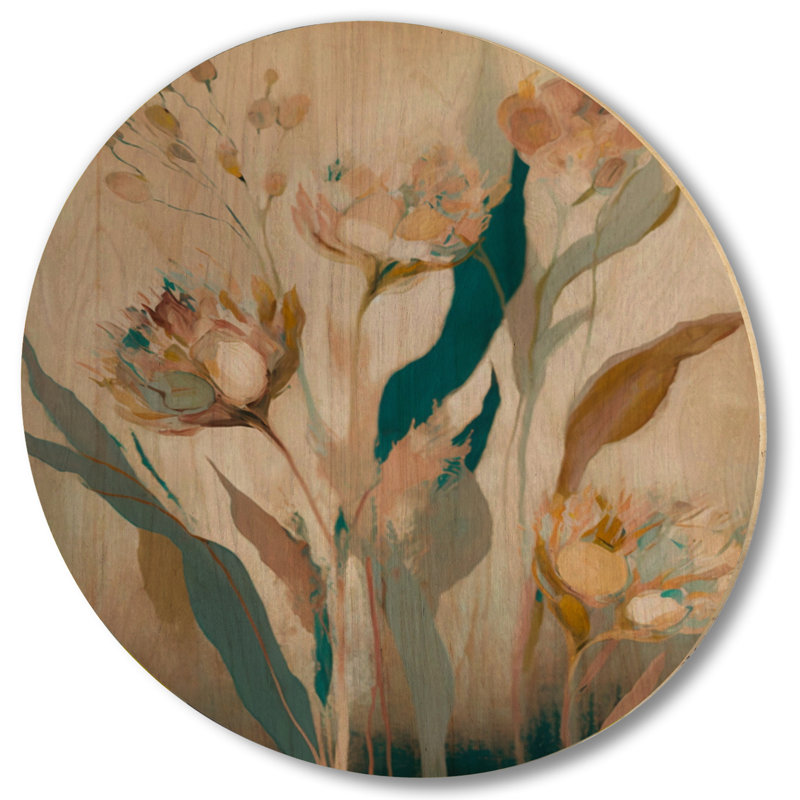 Wild Flowers In Faded Vintage Colours IV - Print, 29" H x 29" W x 1'' D