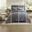 Premium Faux Fur Bedding Sets, Gray Comforter With Hypoallergenic Fill