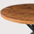 Highfill Round Solid Wood Top with Iron Base Dining Table
