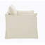 Chaise en lin beige avec 2 coussins