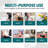 Débarbouillette Basic Basic blanche 15 x 25 pouces