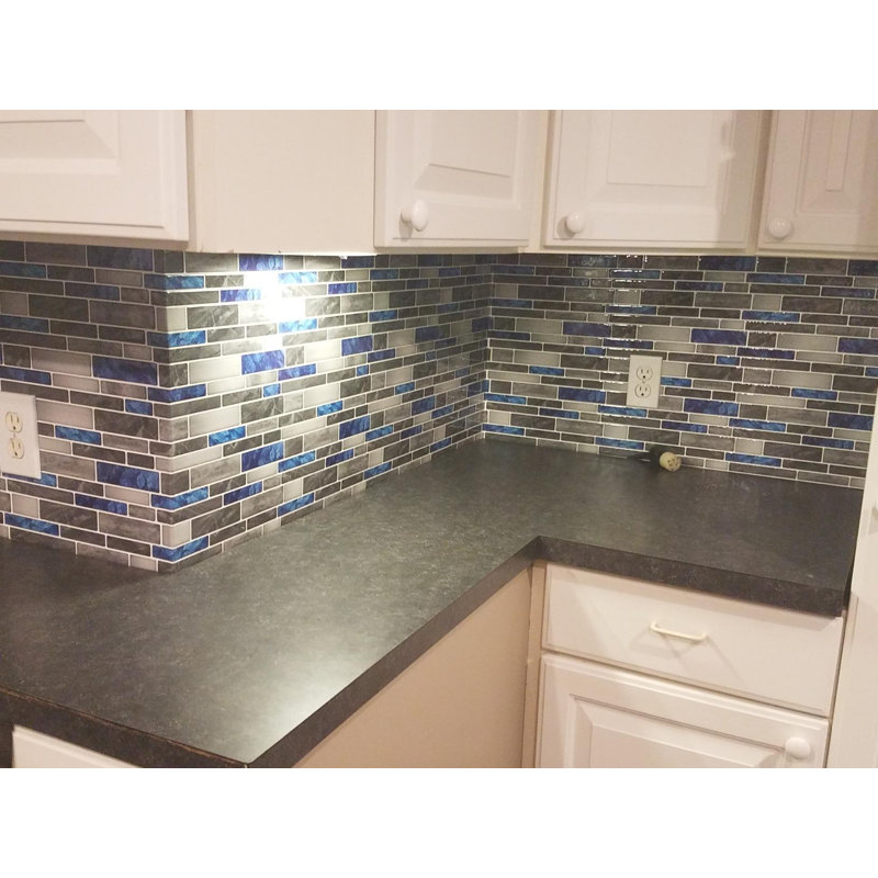 12'' W x 12'' L Vinyl Peel and Stick Subway Tile