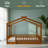 Wood Bed House Bed Frame With Fence-467892337-467892339