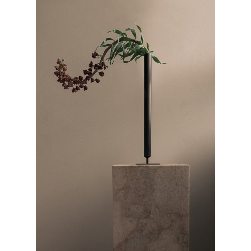 Stance Brass Table Vase, 19.7" H x 4.3" W x 4.3" D