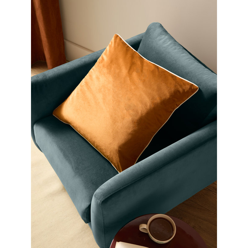 Bennay Square Cushion, Ginger/Ecru