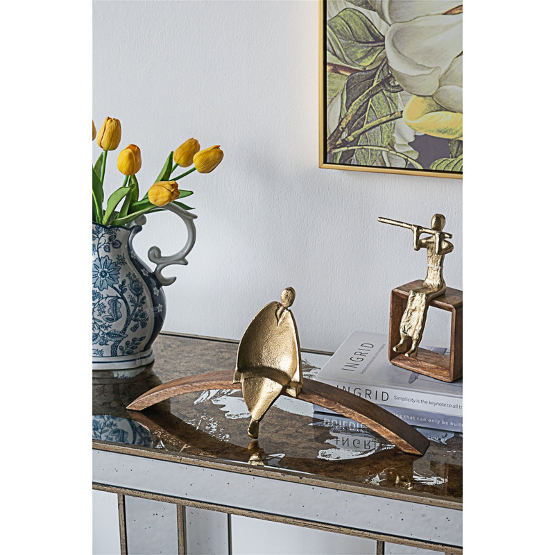 Console avec motif floral élégant