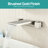 Wall Mounted Tub Spout With Waterfall Flow, Solid Brass Bathroom Bathtub Faucet , High Flow Rate With Dual Handle Control-127337270