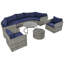 9-Pieces Outdoor Half-Moon Patio Sofa Set-1137055671