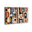 Oliver Gal Rhythmic Colorscape Set Abstract - Heavy Gel Top Coat Framed Canvas Art-314517240-314517243
