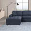 Ensemble de canapé modulaire de style contemporain Raf and Laf Chaise sans accoudoirs de couleur bleu foncé Dorris-946641088