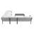 Sunnyside Modern Corner Patio Conversation Set with Table-1981636124
