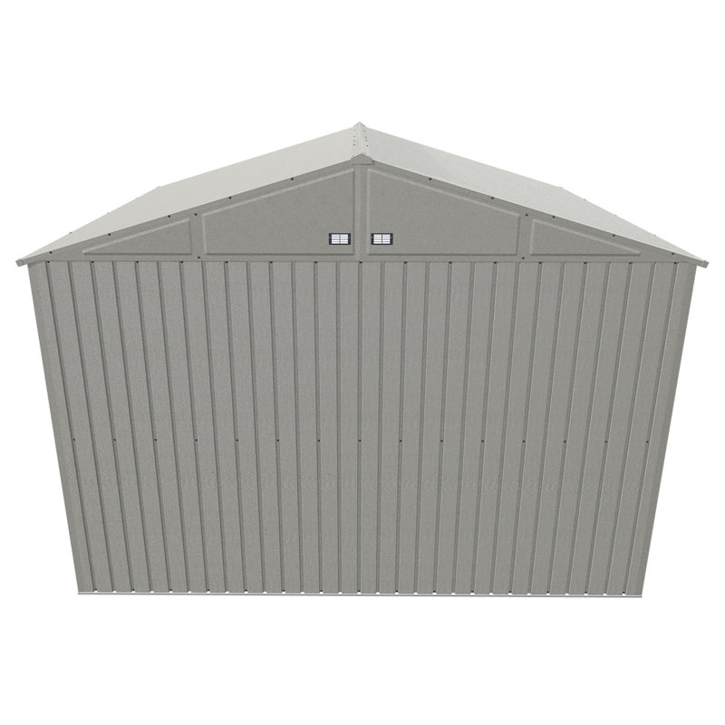 Cool Grey 8' x 10' Superior Grade Steel Storage Shed Kit