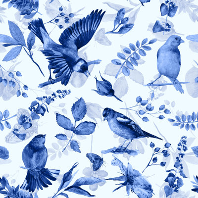 Leura fleurs, feuilles et oiseaux par Innakote