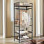 60cm Industrial Heavy Duty Metal Open Wardrobe With Shelves