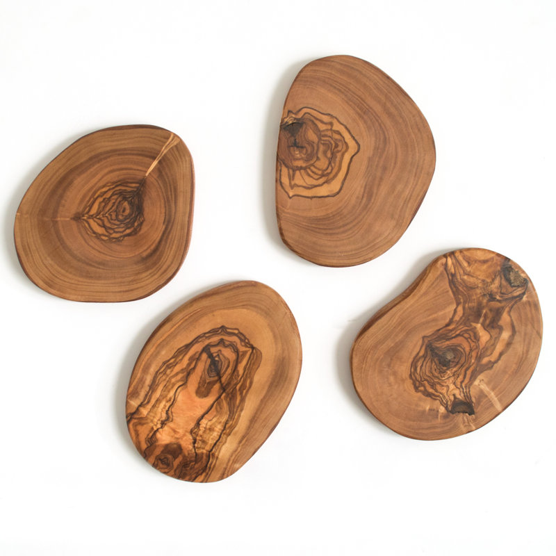 Sous-verre en bois d'olivier