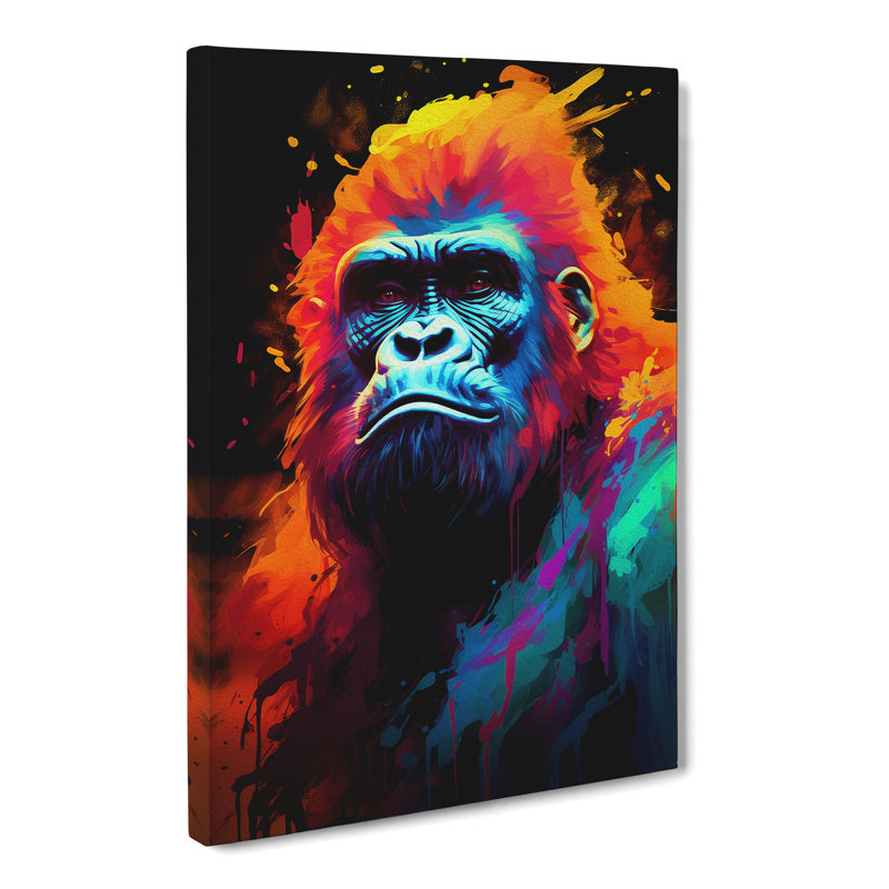Gorilla Digital - Wrapped Canvas, 50cm H x 35cm W x 3cm D