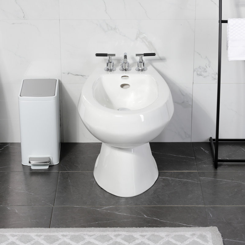 Robinet de bidet à poignée verticale Kingston, Laiton brossé