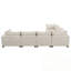 Canapé modulaire en U avec rangement et repose-pieds Chenille-1397569034