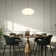 Illusion Dimmable LED Pendant With Oval Shaped Glass Shade, Adjustable Color Temperature