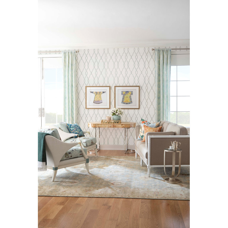 Parterre Geometric Wallpaper Roll, Charcoal