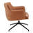 Krishaang Faux Leather Swivel Armchair-439816683