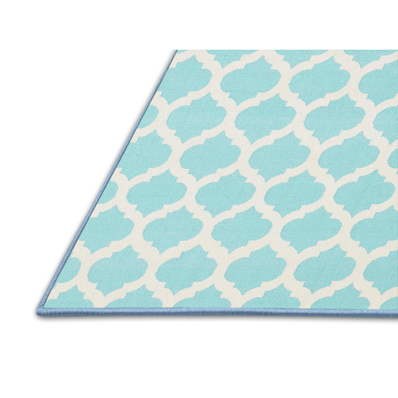 Tapis de zone vert contemporaine, Rectangle 2 pi x 5 pi