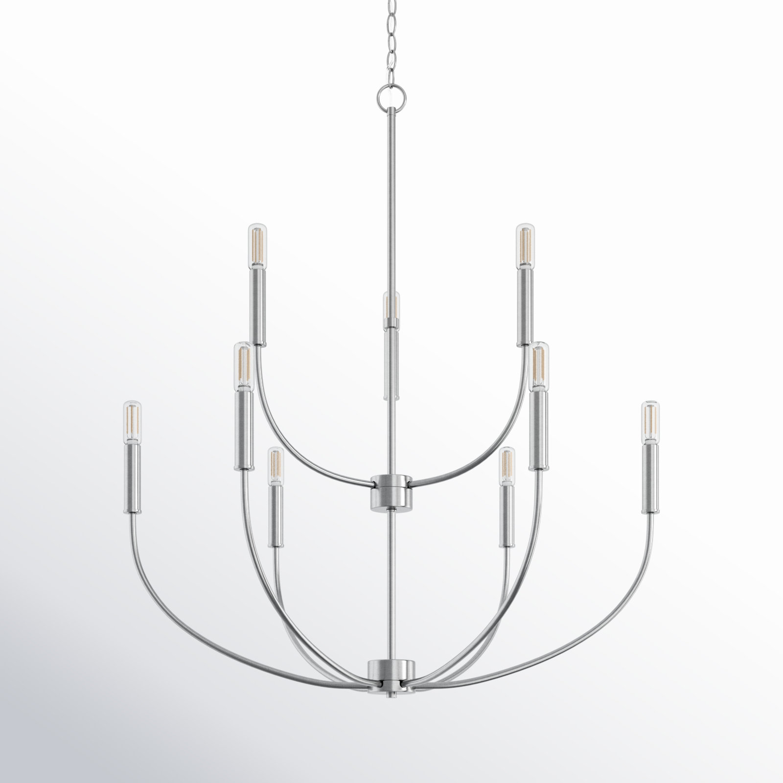 Kendrey 9-Light Chandelier, Brushed Nickel