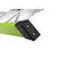 Échelle en fibre de verre, escabeau à simple face pour l'isolation de construction en échelle avec une capacité de charge de 330 livres, vert