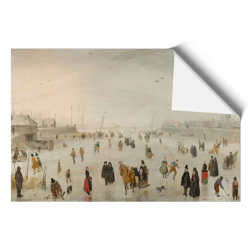 Winter Scene on the Ice by Hendrick Avercamp - Frameless Print, 21cm H x 30cm W x 0.1cm D
