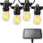 27FT 12-Bulb Solar Outdoor String Lights Shatterproof 2700K