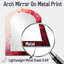 Crimson Reverie - grand miroir mural asymétrique paysager, rouge-1394408285