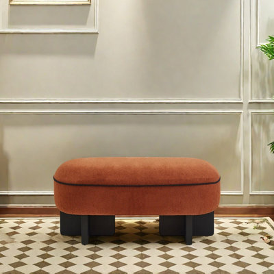 Banc en bois massif de velours